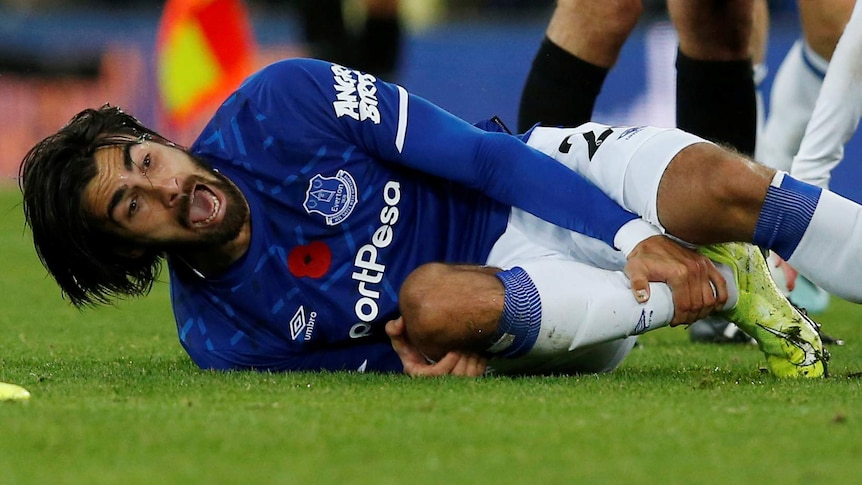 Son's respectful celebration, On Sunday, Heung-min Son left the field in  tears after seriously injuring Everton's Andre Gomes. When Son scored  today, his celebration was respectful 🙏, By Bleacher Report
