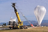 Super pressure balloon just before launch from Wanaka Airport in New Zealand on March 27, 2015