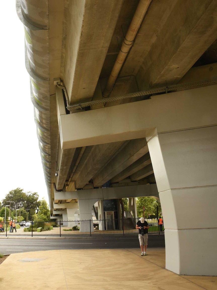 North side of South Road bridge slumping