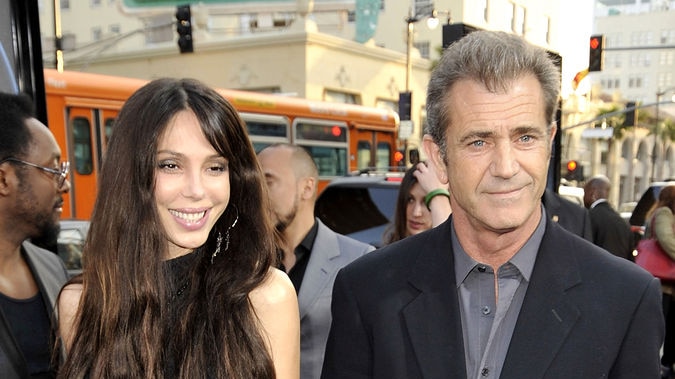 Mel Gibson and Oksana Grigorieva arrive at screening