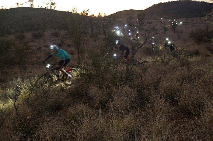 Riders during the 2016 Rapid Ascent mountain biking event in Alice Springs.