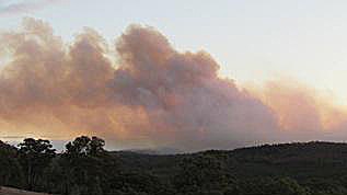 Wirrabara forest ablaze