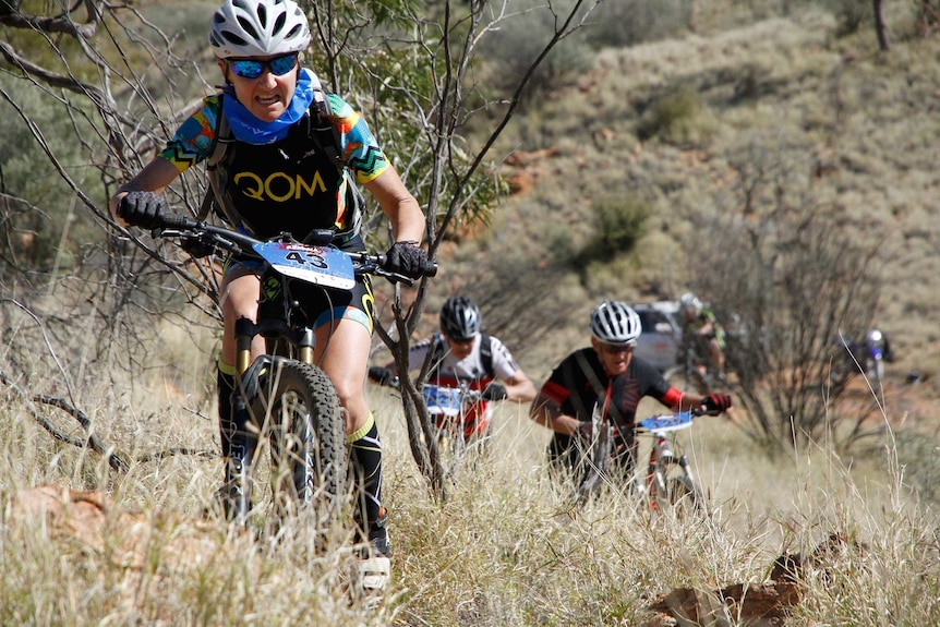 Riders at the 2016 Redback mountain bike event, Alice Springs.