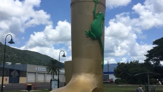 The Big Gumboot at Tully in far north Queensland on a fine day.