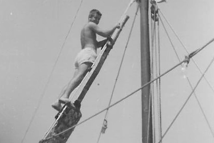 Kevin Morrison in Shark Bay, 1963