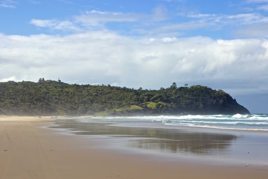 The lighthouse can only be accessed via 4WD along the beach