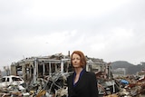 Gillard views tsunami destruction