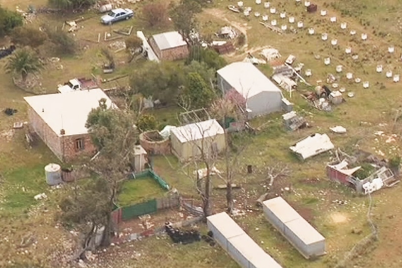 An aerial view of the site at Elwomple