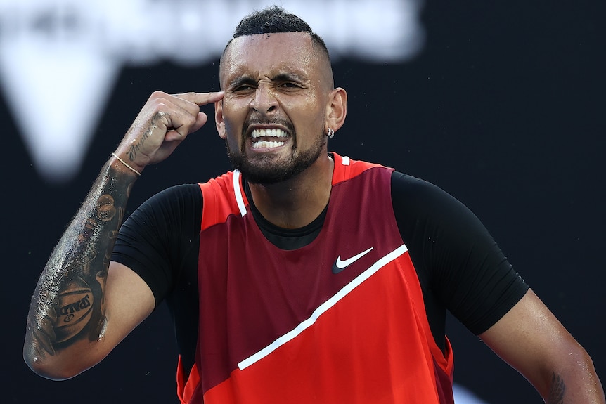 Even in defeat to Daniil Medvedev, Nick Kyrgios served up box office  entertainment - ABC News