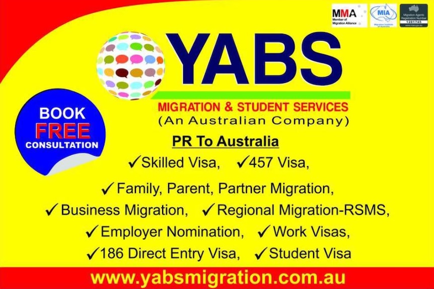 YABS Migration Services Facebook ad
