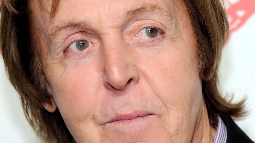 Paul McCartney on the red carpet