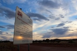 Sign marking entrance to APY Lands