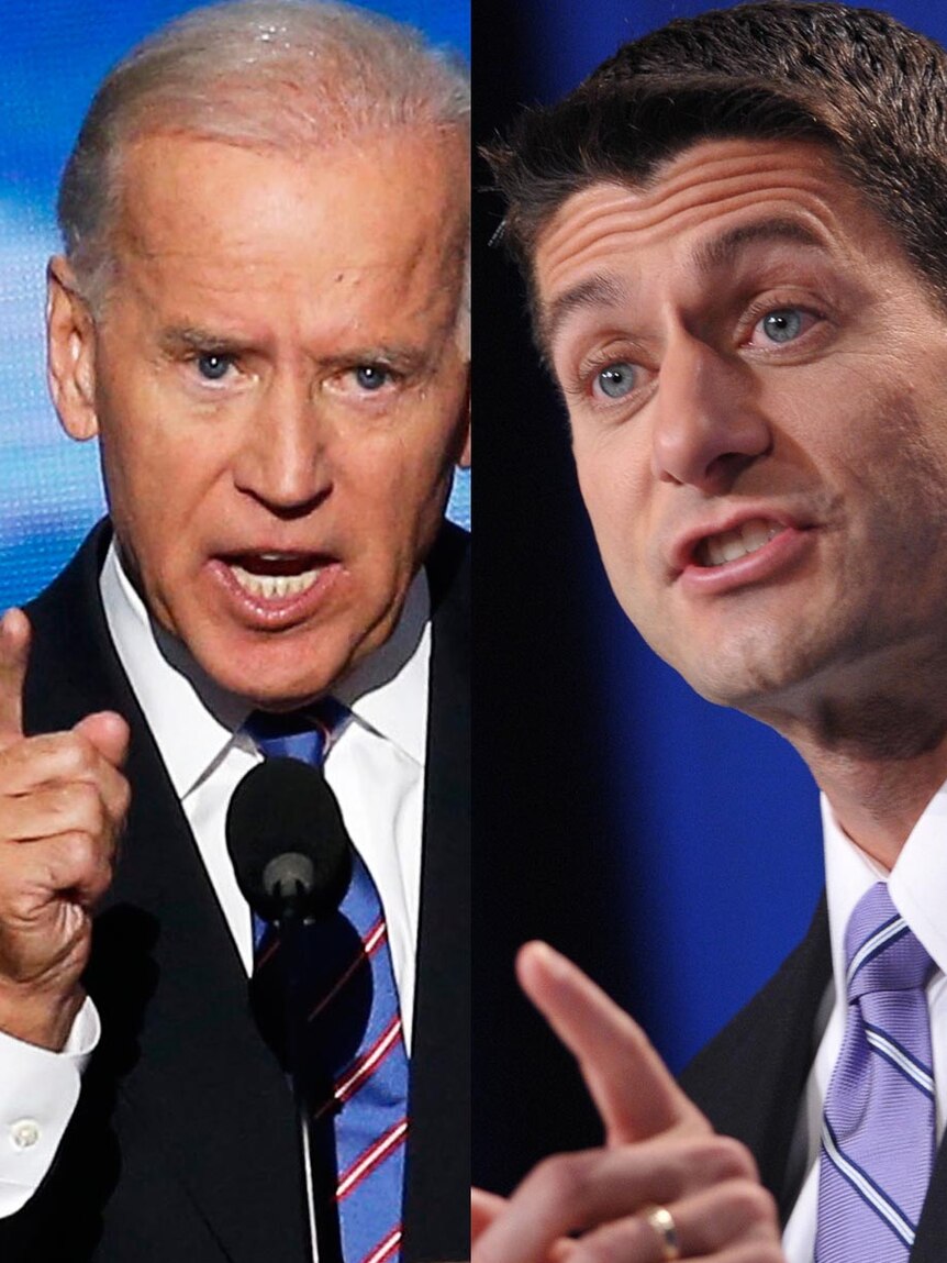 LtoR Joe Biden and Paul Ryan.