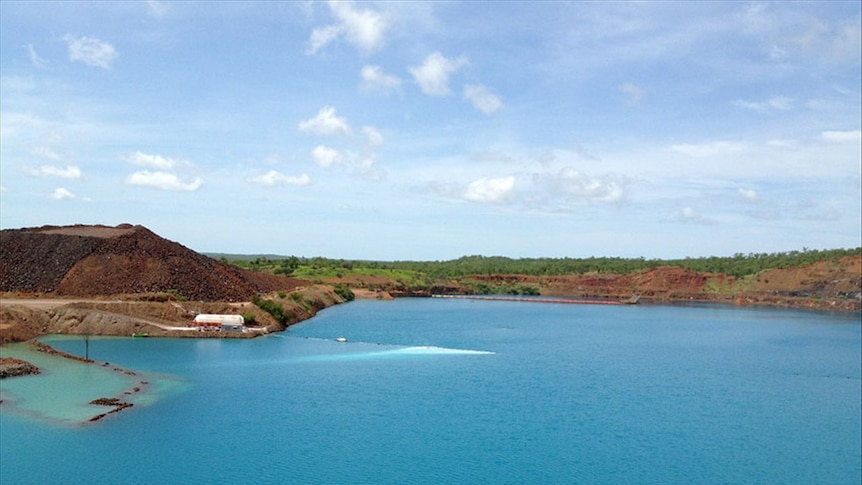 The open cut Batman pit at the Mount Todd gold mine, north of Katherine.