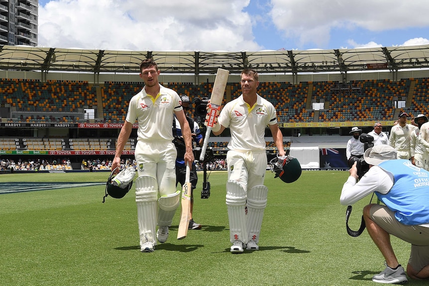 Cameron Bancroft (L) failed to convince many in his role as David Warner's opening partner.