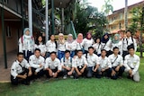 Group of Indonesian students