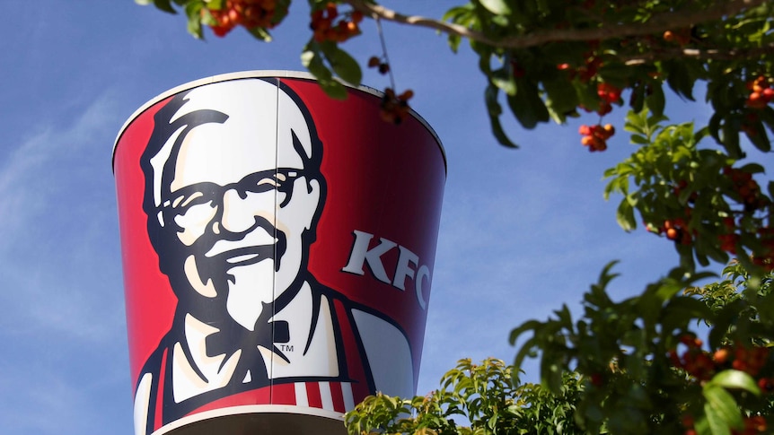 KFC bucket and logo