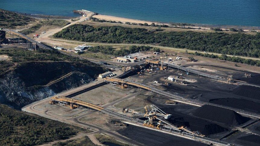 Coal stockpile at Abbot Point