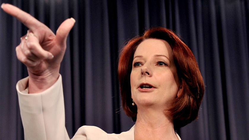 Julia Gillard adresses the National Press Club