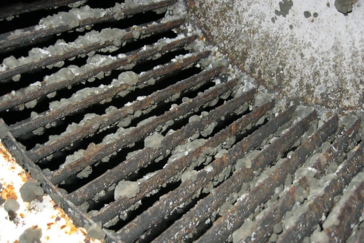 Mould growing on a ventilation fan