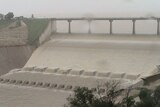 Queensland's Fairbairn Dam overflows