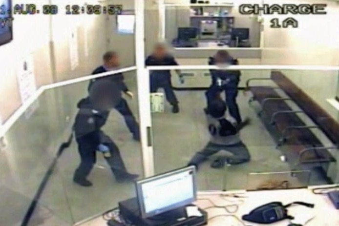 CCTV footage shows Kevin Spratt being tasered 14 times