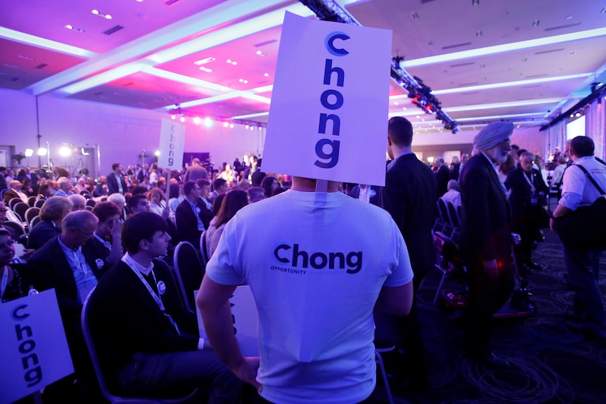 Chong supporter