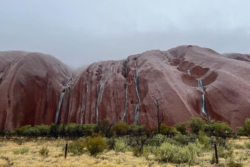 Uluru waterfalls