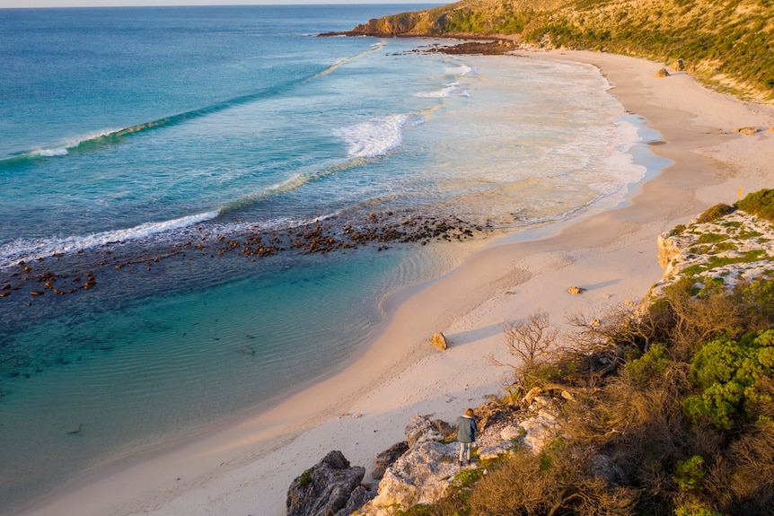 Stokes Bay on Kangaroo Island's north coast.