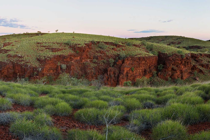 photo of spinifex covered hills
