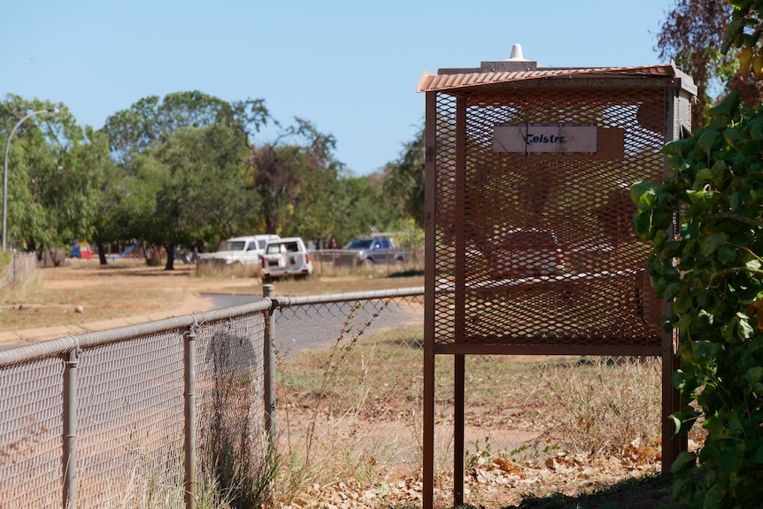 An old Telstra pay phone in remote Western Australia.