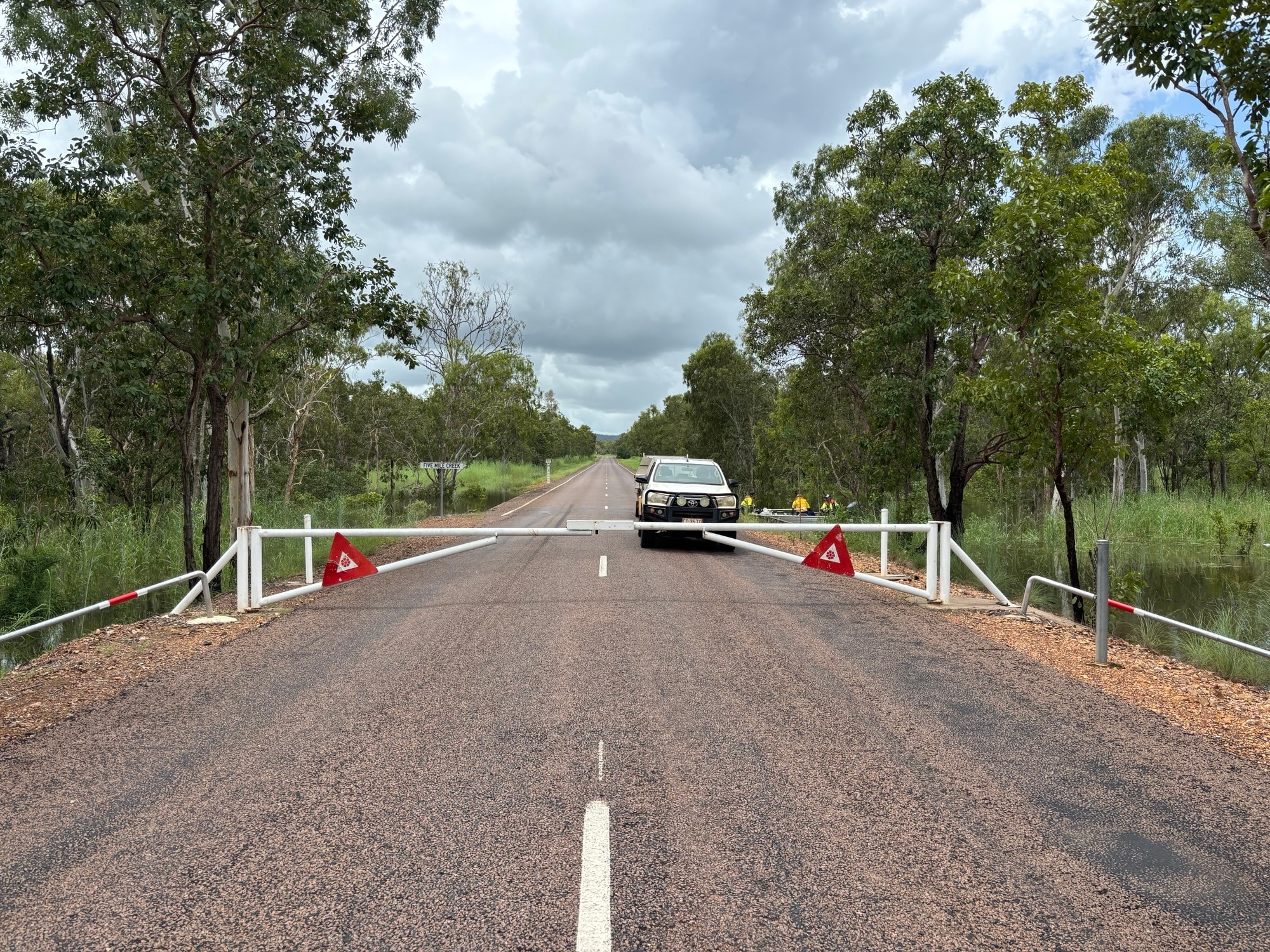 La ruta al río Daly el 5 de febrero.
