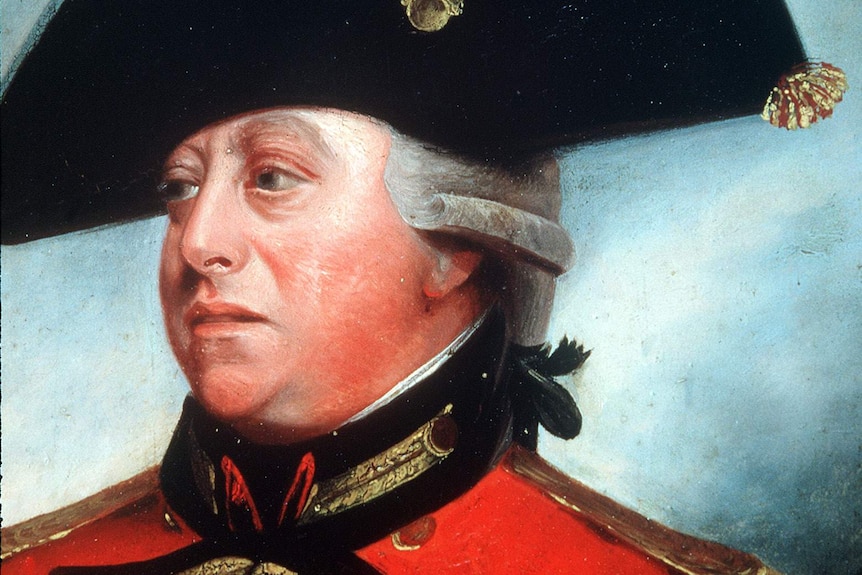 A painting of King George III.