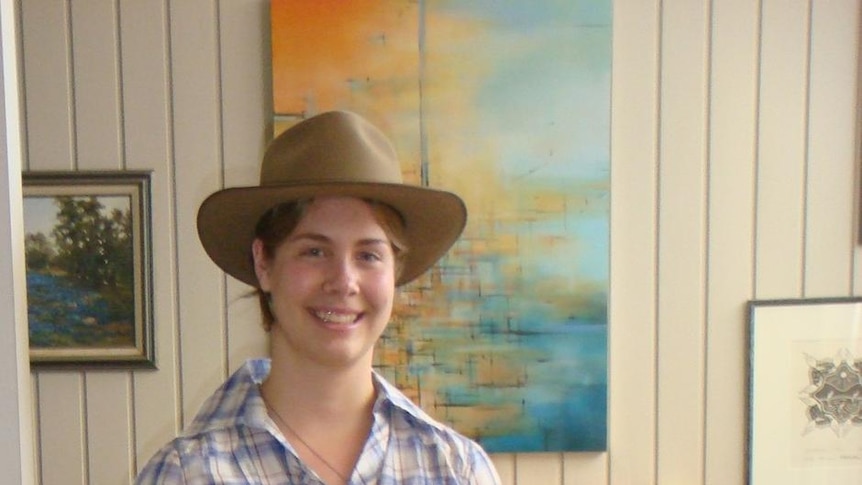Sarah Waugh in her Jillaroo gear, just days before she was killed falling from a horse in 2009.
