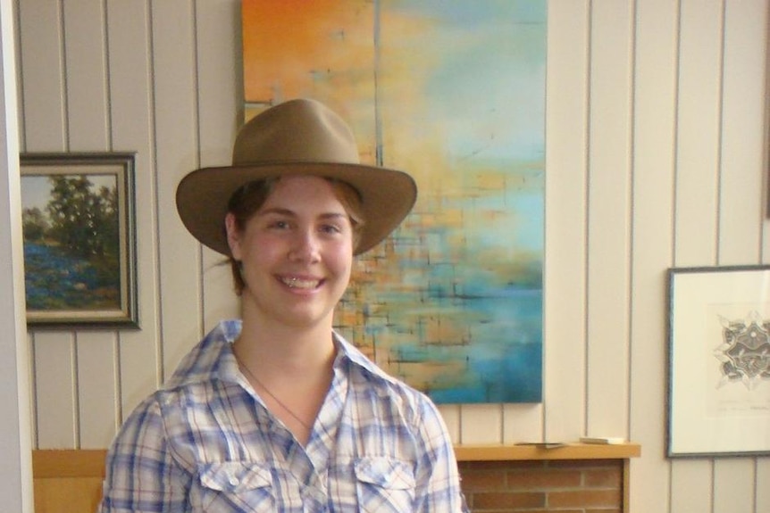 Sarah Waugh in her Jillaroo gear, just days before she was killed falling from a horse in 2009.