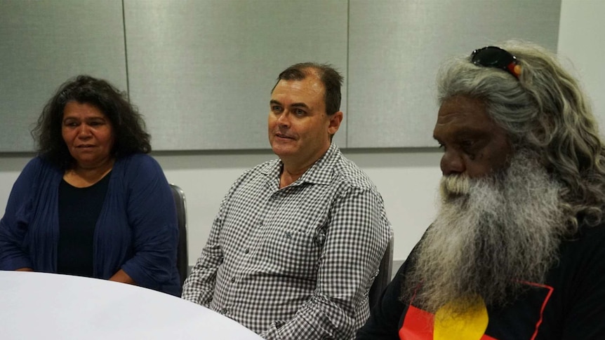Naomi Smith and David Stevenson meet with elders