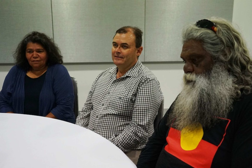 Naomi Smith and David Stevenson meet with elders