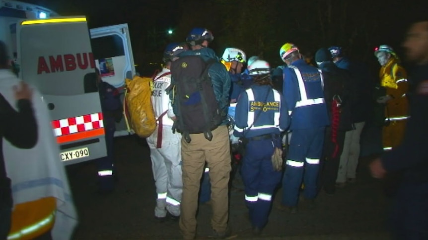A woman has died after falling over 20 metres in the Blue Mountains.