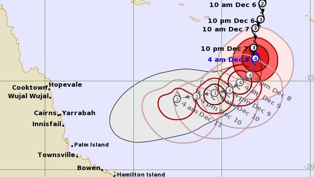 Category 4 Tropical Cyclone Jasper is brewing offshore off the coast of Queensland