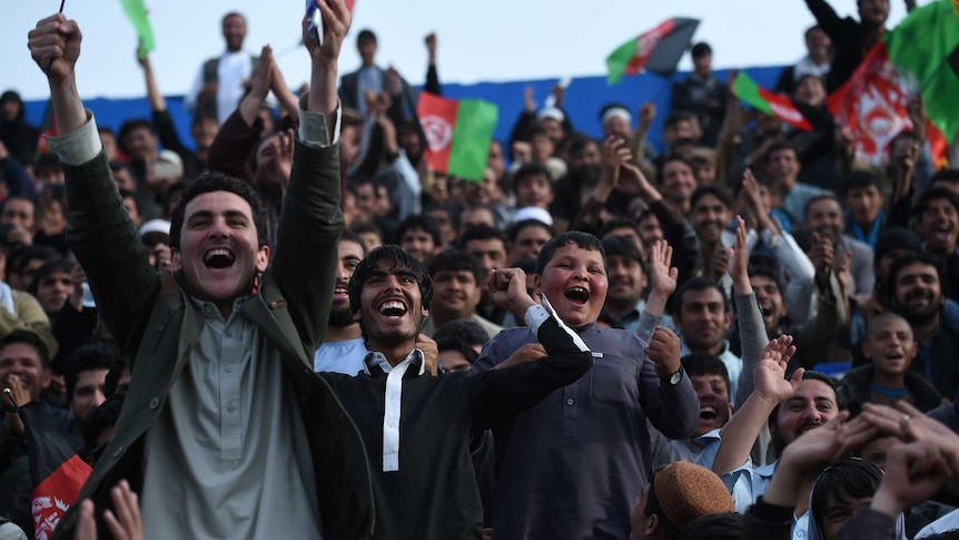 Afghanistan cricket fans go wild after team's arrival