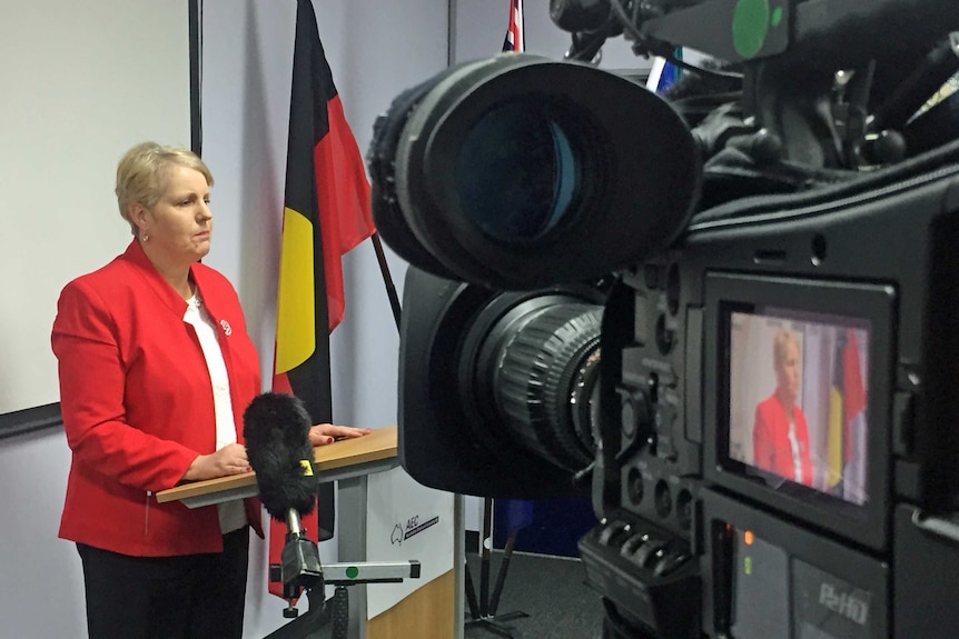 Tasmanian Senator, Catryna Bilyk, at the declaration of the polls, July 28, 2016