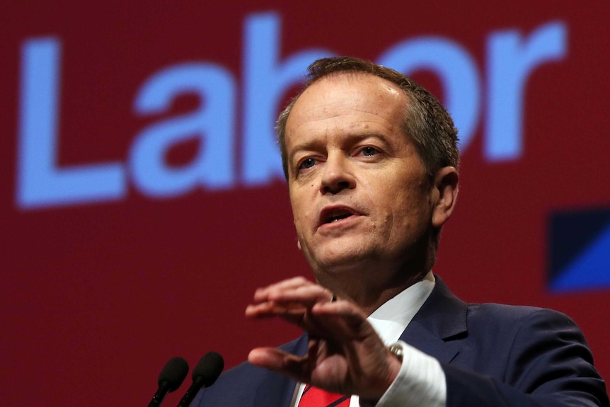 Bill Shorten at ALP National Conference