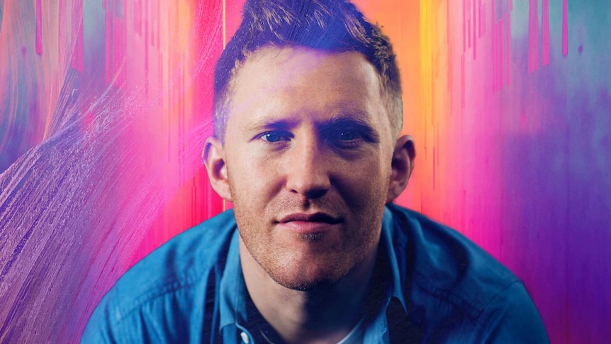 Jason Ball headshot with colourful digital illustration effect