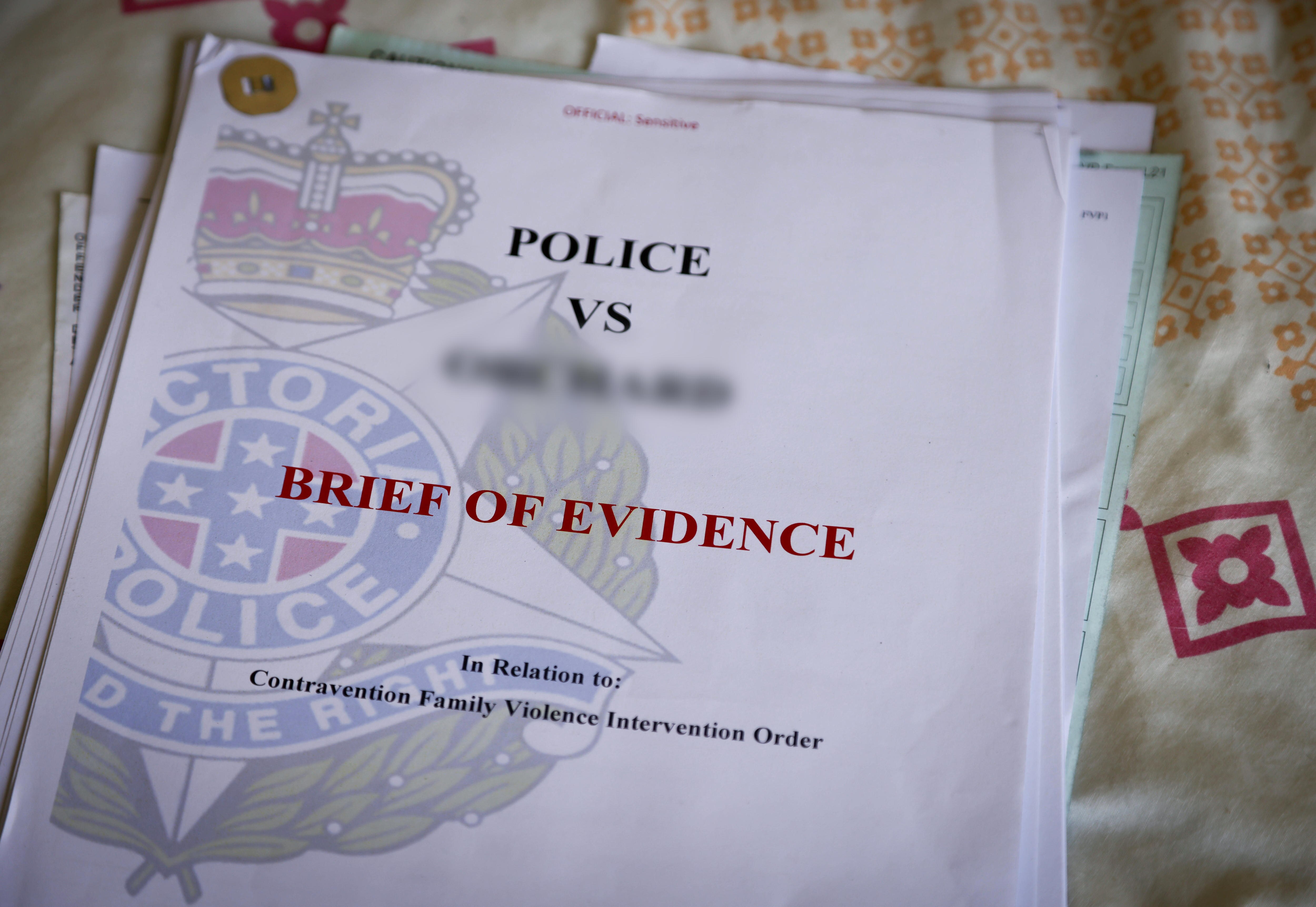 A police file with Jessie's name on it.