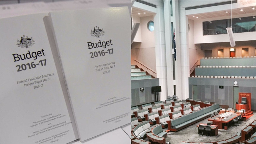 Composite image of budget bill 2016 and house of representatives