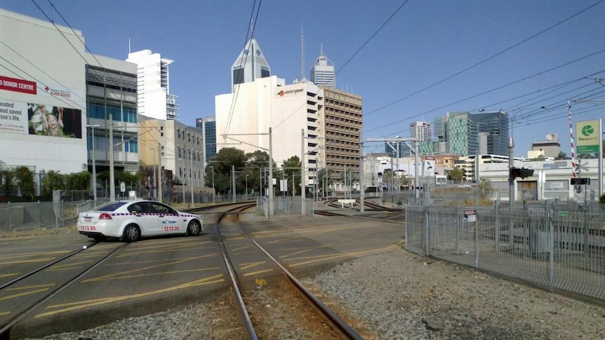 A girl has had her feet severed after being hit by a train in East Perth.