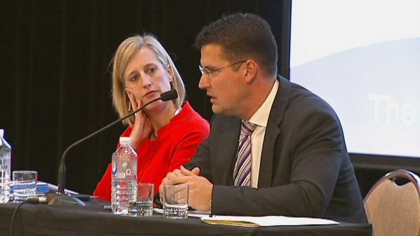 The leaders outlined their policies and fielded questions during a debate hosted by the Property Council of Australia.