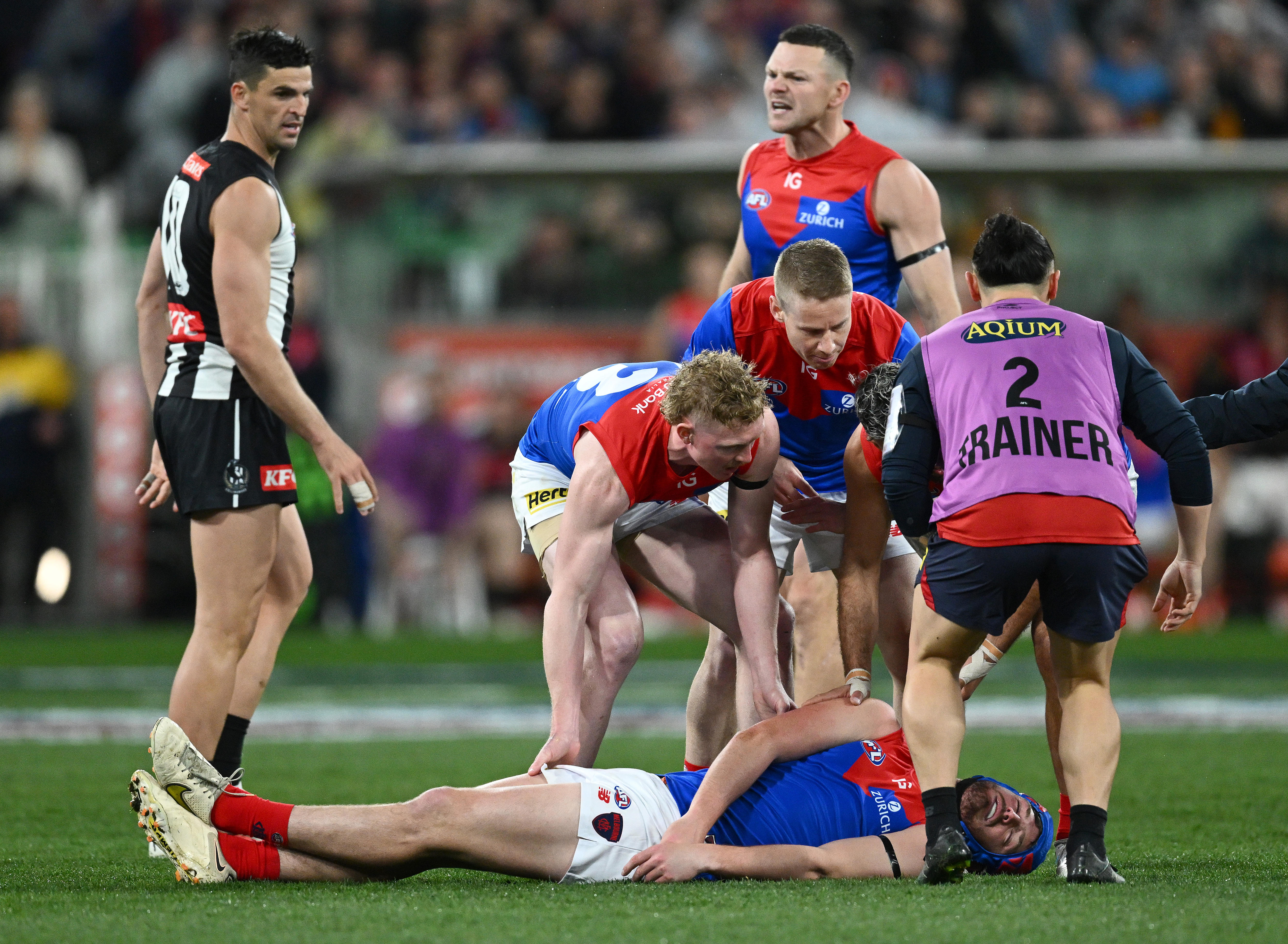 Demons Star Angus Brayshaw 'not Going Great' After Suffering Concussion ...