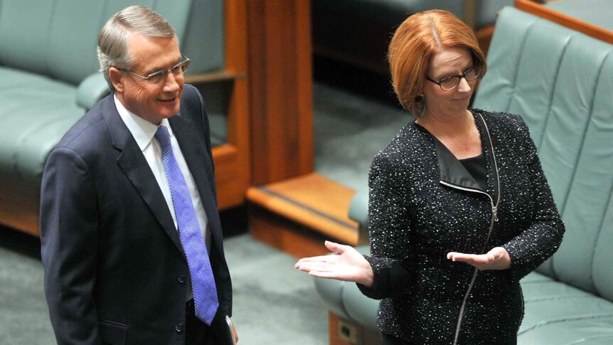 Treasurer Wayne Swan and Prime Minister Julia Gillard