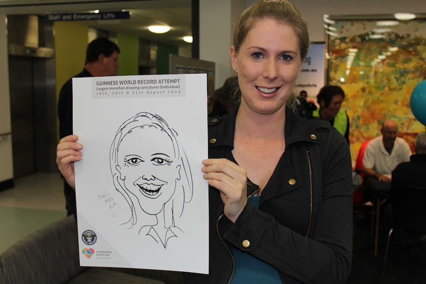 ABC journalist Jessica Nairn will be one of many to be caricatured during the record attempt.
